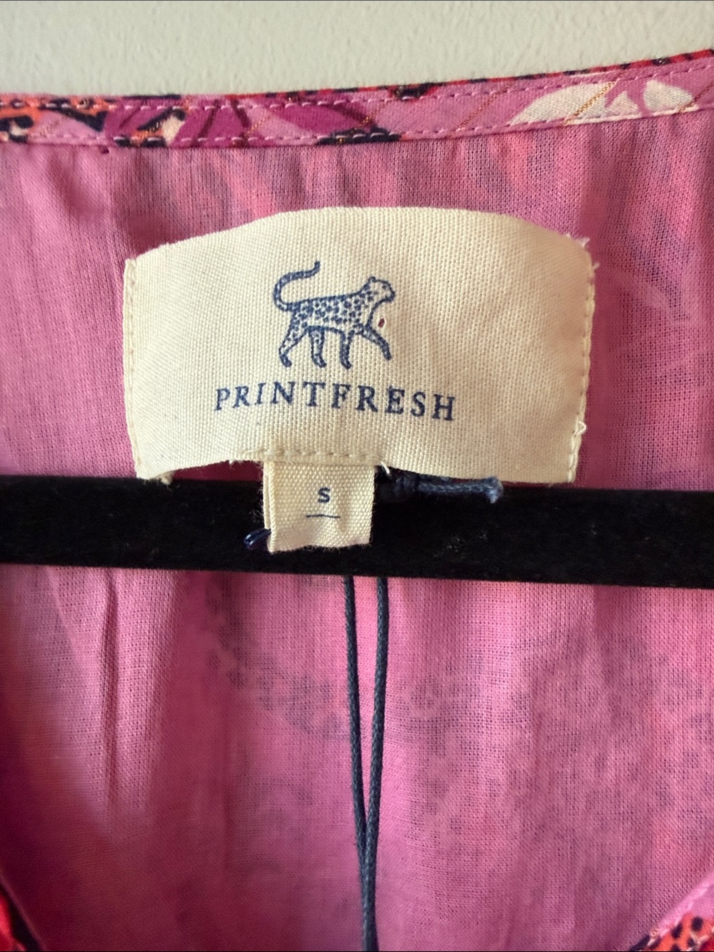 Printfresh Pink Tiger & Leopard Print Maxi Dress new organic cotton small - Picture 4 of 5